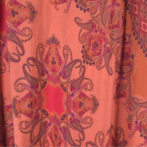 SUNDANCE Maxi Dress Paisley 100% Cotton Sleeveless Size 6‎ - Picture 9 of 10